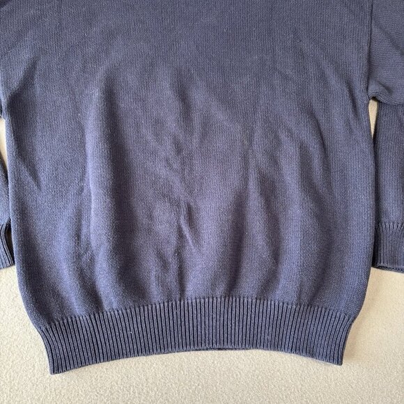 Vintage 90s Nautica Scotland Cup Sailboats Knit Pattern Sweater Men's XL Blue - Picture 14 of 15